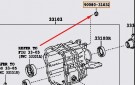 Genuin Toyota simring gearshifter V160 / V161 thumbnail